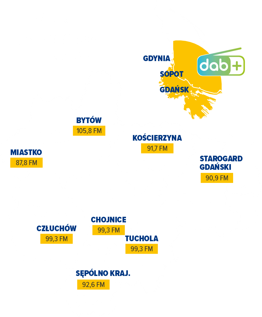 Zasięg raia Weekend FM Zasięg radia Weekend FM