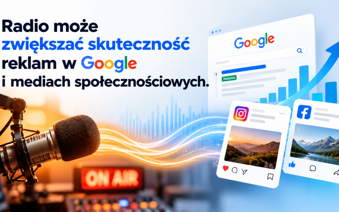 Radio może zwiększać skuteczność reklam w Google i mediach społecznościowych. Nowe badania Radiocentre